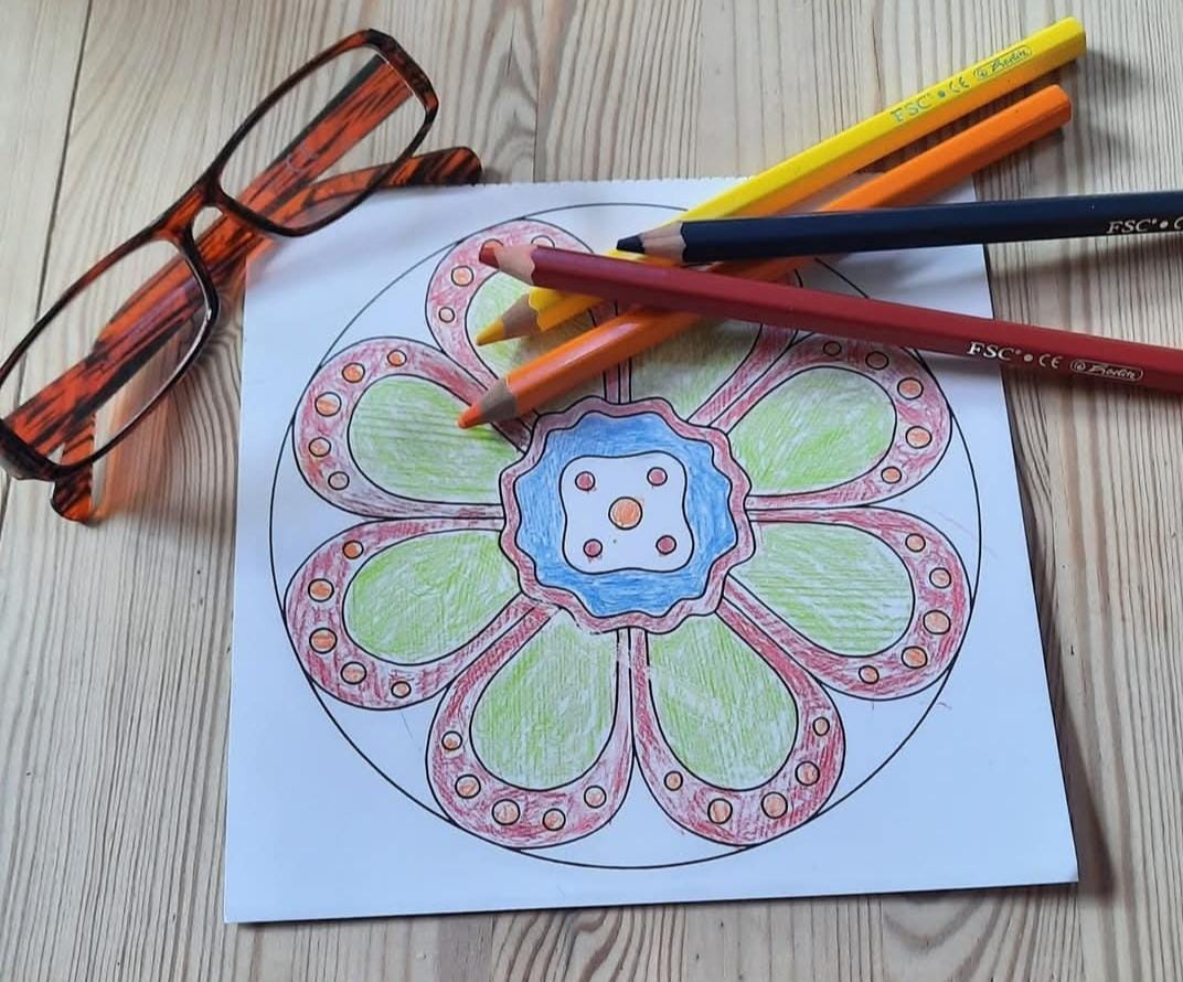 Mandala ausmalen zur Entspannung